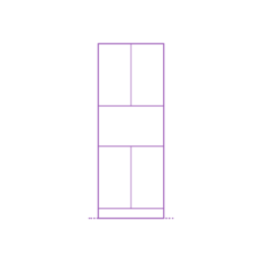 Fixtures Kitchen Cabinetry Ikea Sektion High Cabinet 4 Doors Microwave Line Art Svg Vector, Free Vectors File